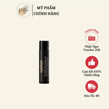 Son Dưỡng Môi Thuần Chay Dầu Dừa Bến Tre Dưỡng Mềm Làm Hồng Môi Cocoon Ben Tre Coconut Lip Balm Stick 5g