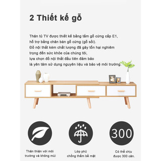 Tủ TV có thể thu vào 200cm, Tủ TV bằng gỗ rắn