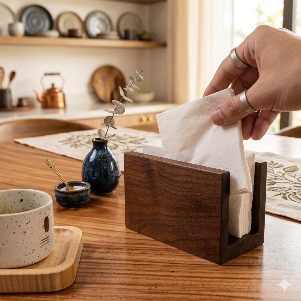 Hộp Đựng Giấy Ăn Gỗ Tự Nhiên Cao Cấp - Kệ Khăn Giấy Để Bàn Decor Thanh Lịch Nhiều Kiểu Dáng - Xuyên Mộc Decor