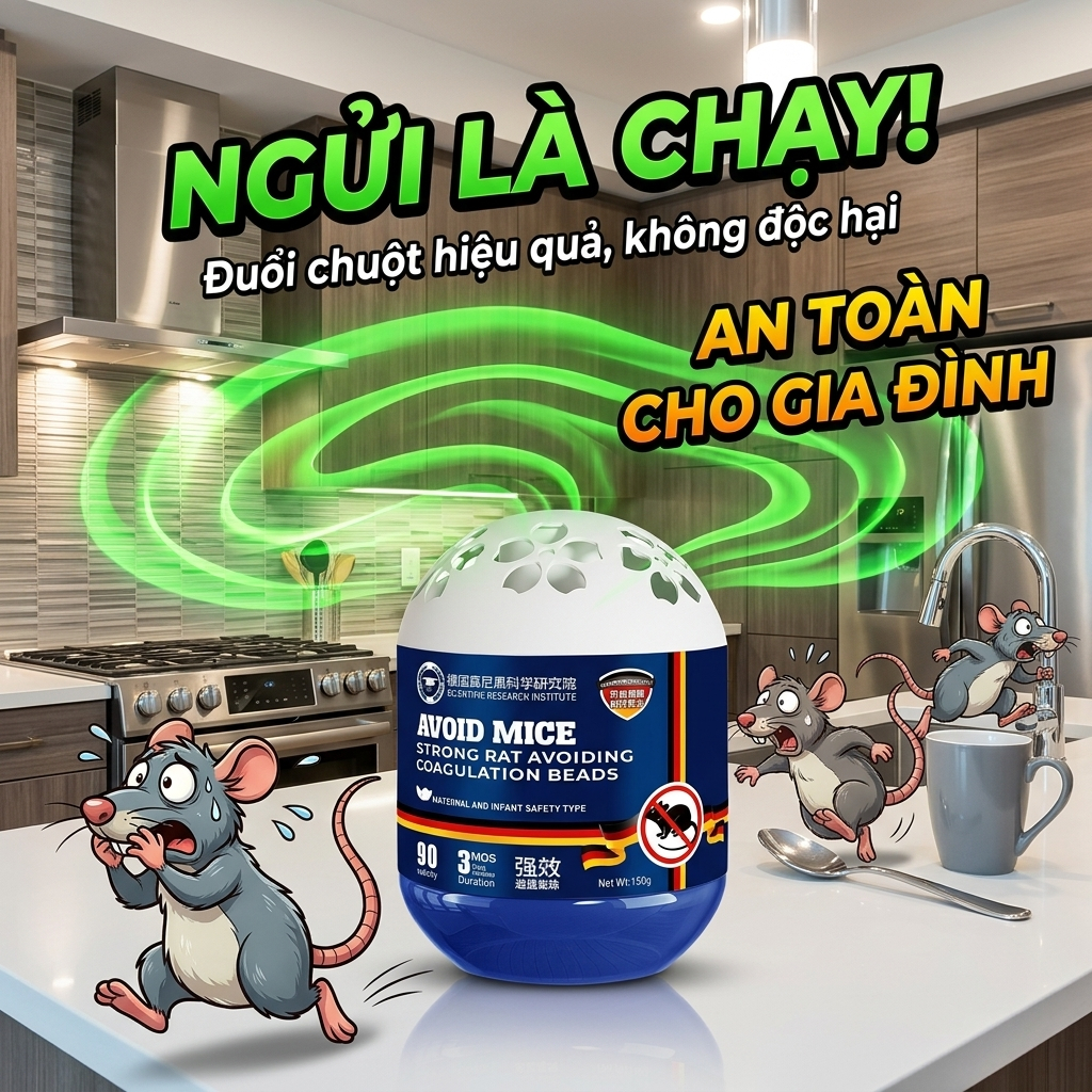 【Mua 1 tặng 1】🐭 Chỉ cần đặt, chuột biến mất! Gel đuổi chuột 150g, diệt chuột, sản phẩm từ thiên nhiên, an toàn.