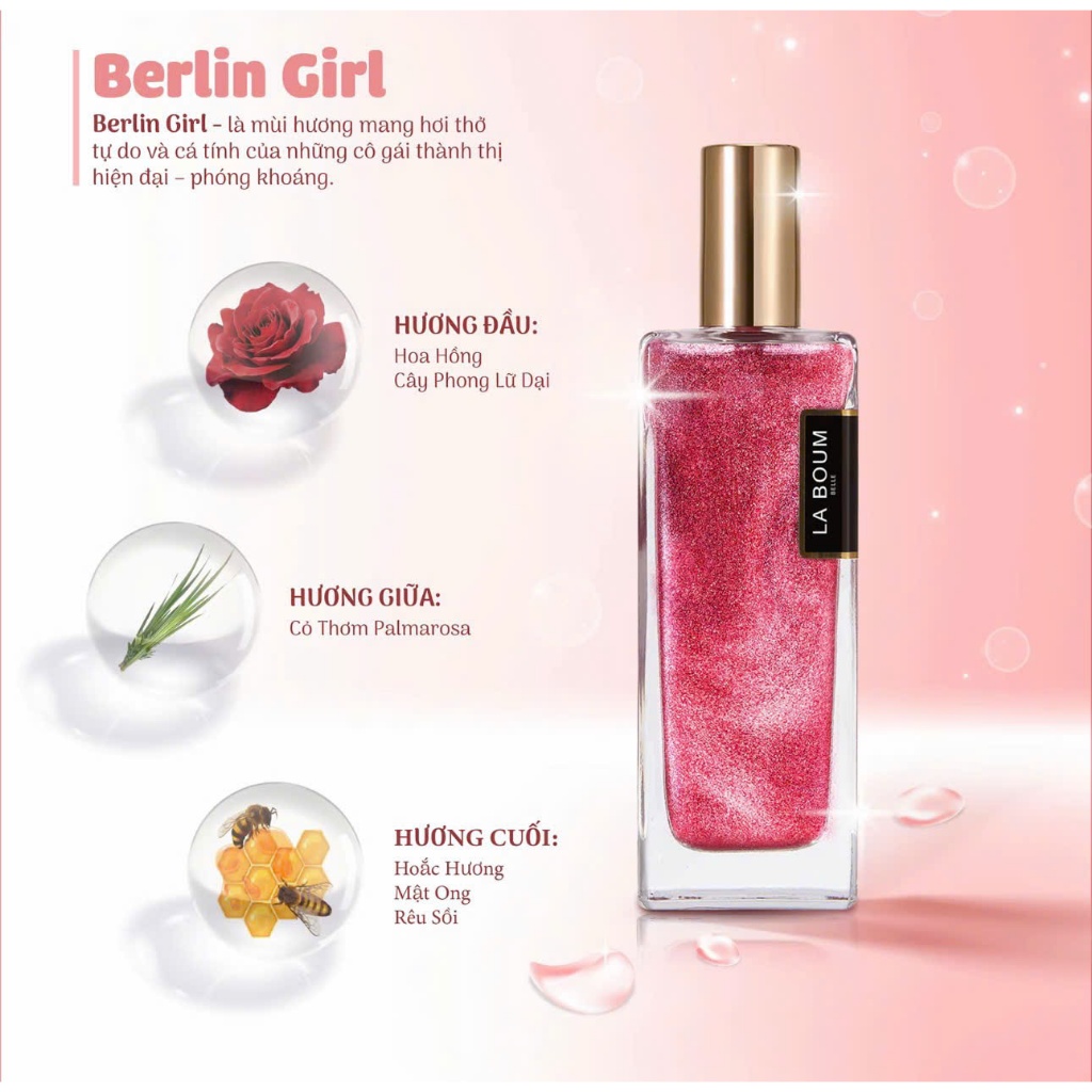 [COMBO 2 CHAI] LABOUM Nước Hoa Có Nhũ 50ml, Lưu Hương Lâu, Đa Dạng MÙi, Unisex