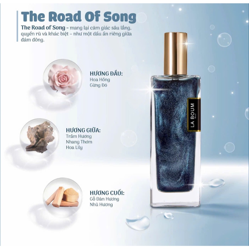 [COMBO 2 CHAI] LABOUM Nước Hoa Có Nhũ 50ml, Lưu Hương Lâu, Đa Dạng MÙi, Unisex