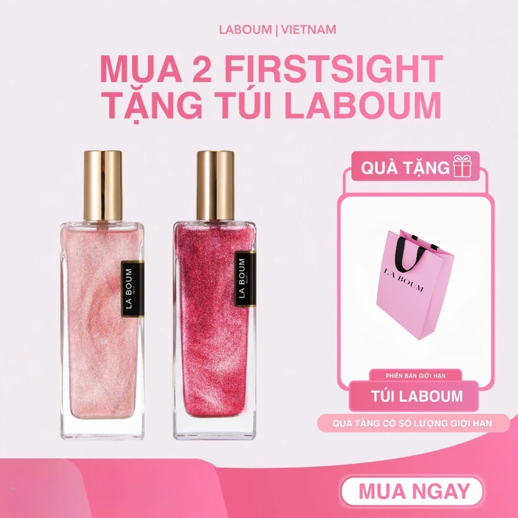 [COMBO 2 CHAI] LABOUM Nước Hoa Có Nhũ 50ml, Lưu Hương Lâu, Đa Dạng MÙi, Unisex
