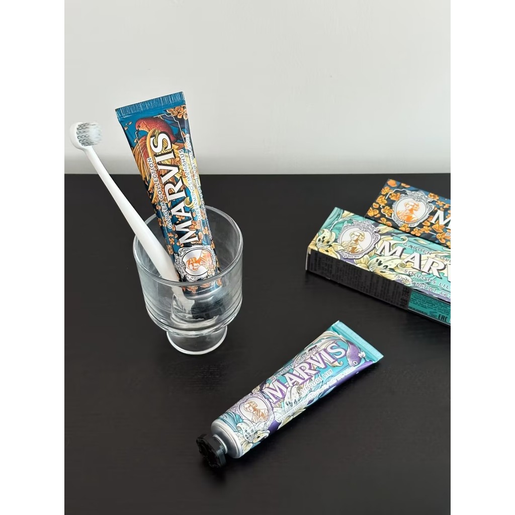 hàng/hàng chính hãng Marvis Cinnamon Mint 85ml Kem đánh răng Hương quế ấm ápCinnamon Mint toothpaste