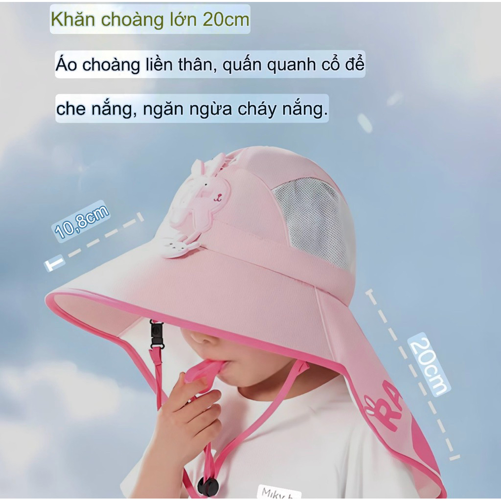 (MỚI -2026)Nón Chống Nắng Cho Bé, Rộng Vành Kèm Còi Bảo Hộ Từ 3-12 Tuổi- Loại đẹp