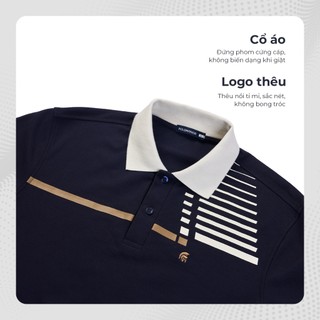 Áo polo nam cao cấp LINE, chất liệu mới CVC Diamond, thanh lịch sang trọng - POLOMANOR