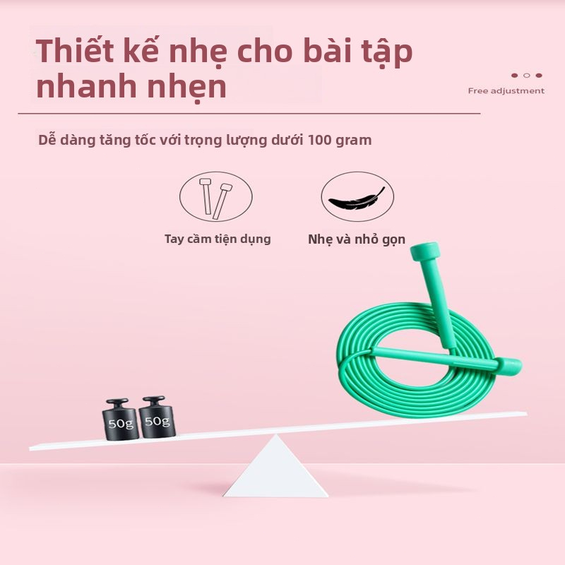 Dây Nhảy Tốc Độ Cho, Dụng Cụ Thể Dục Học Sinh, Thiết Kế Hình Bút Gọn Nhẹ, Thiết kế gọn nhẹ, Nhiều màu sắc bắt mắt