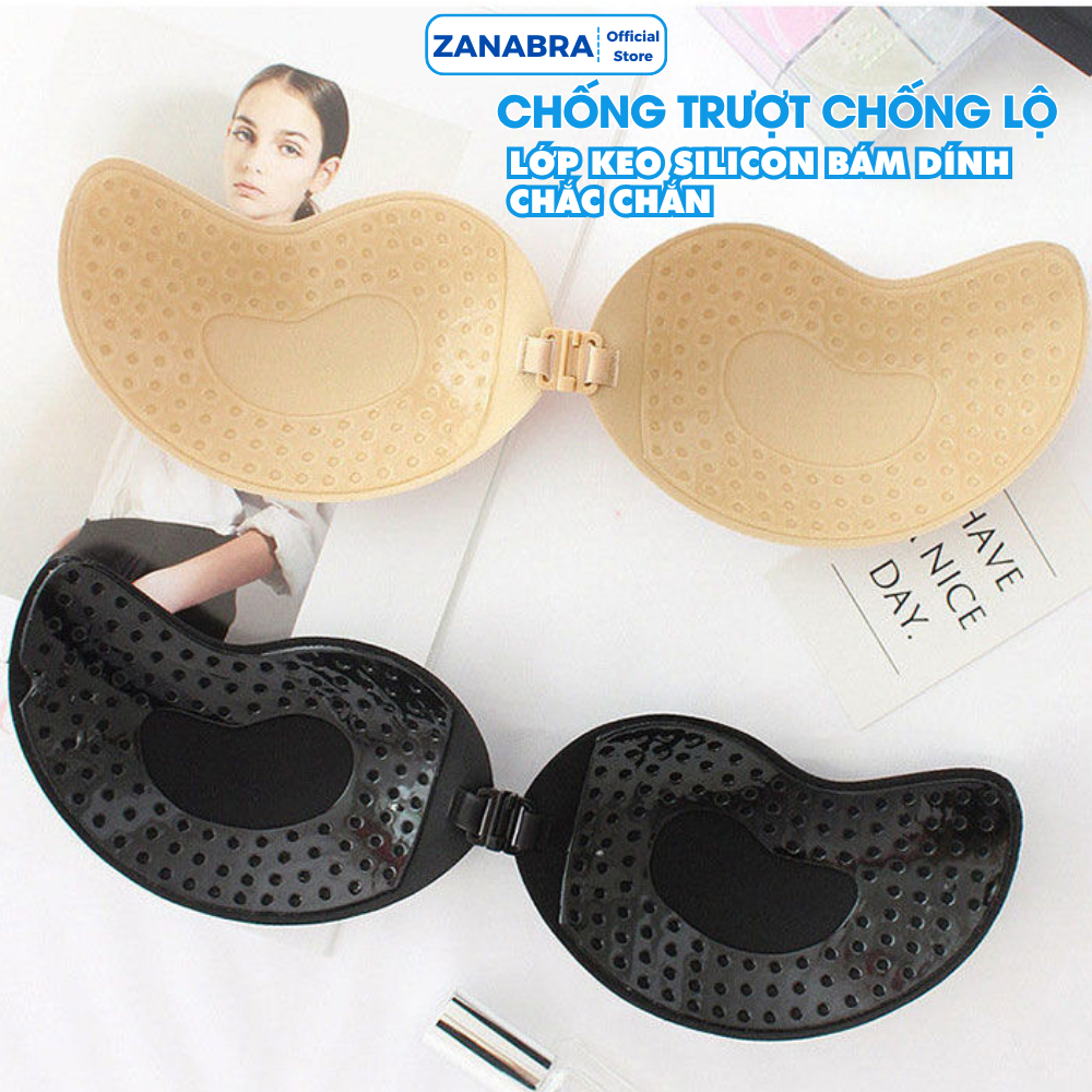 Áo Dán Ngực Mút Mỏng Nhẹ, Miếng Dán Ngực Cài Trước, Miếng Dán Ti ZANABRA D0129