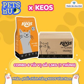 [PP CHÍNH HÃNG] [TIẾT KIỆM] COMBO 6 TÚI Hạt Keos cho mèo mọi lứa tuổi NHIỀU VỊ (1.5kg) – KM SỐC! LÊN ĐƠN LÀ CÓ QUÀ