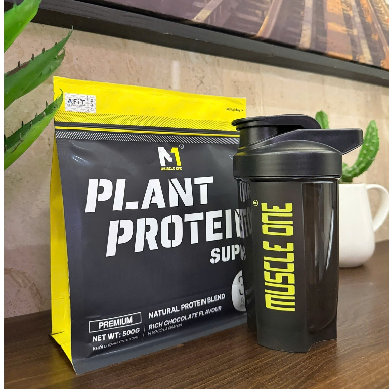 Plant Protein Bột Protein Thực Vật Muscle One + Bình Lắc