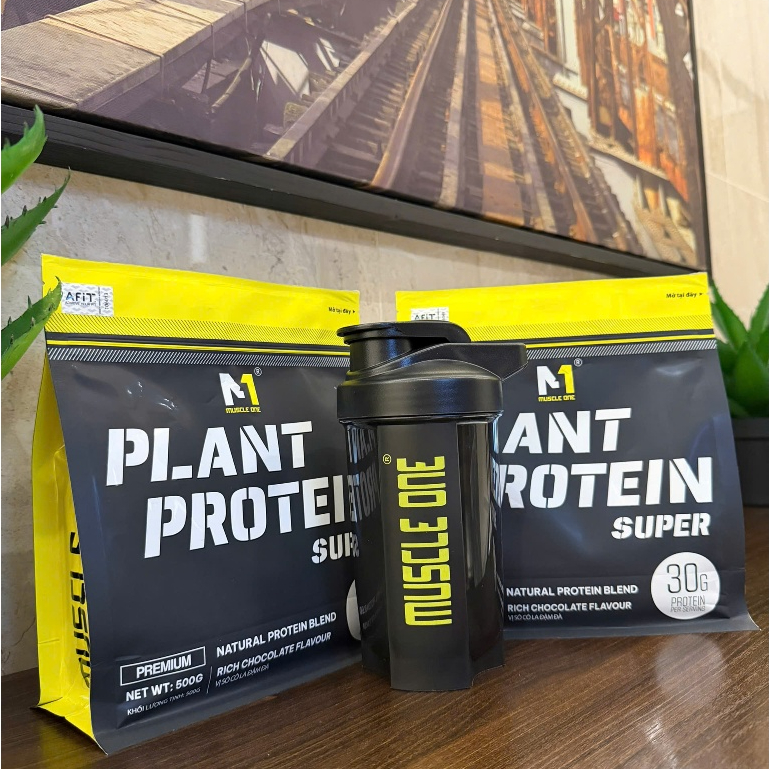 Plant Protein Bột Protein Thực Vật Muscle One + Bình Lắc