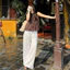 Áo yếm voan tơ lụa 2 lớp chấm bi “Mơ”Top.