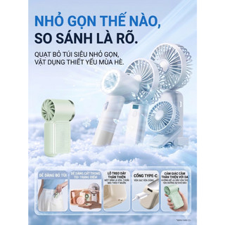 [XẢ HÀNG] Quạt Mini Cầm Tay X688 Tốc Độ Cao Sạc USB Thiết Kế Tuabin Gió Mạnh Nhỏ Gọn Tiện Lợi