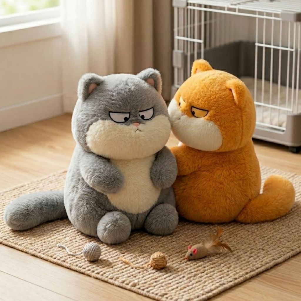[ BST ] Gấu Bông Mèo Nhiều Mẫu Siêu Dễ Thương, Thú Nhồi Bông Mèo Cao Cấp Mềm Mại Quà Tặng Cho Bé