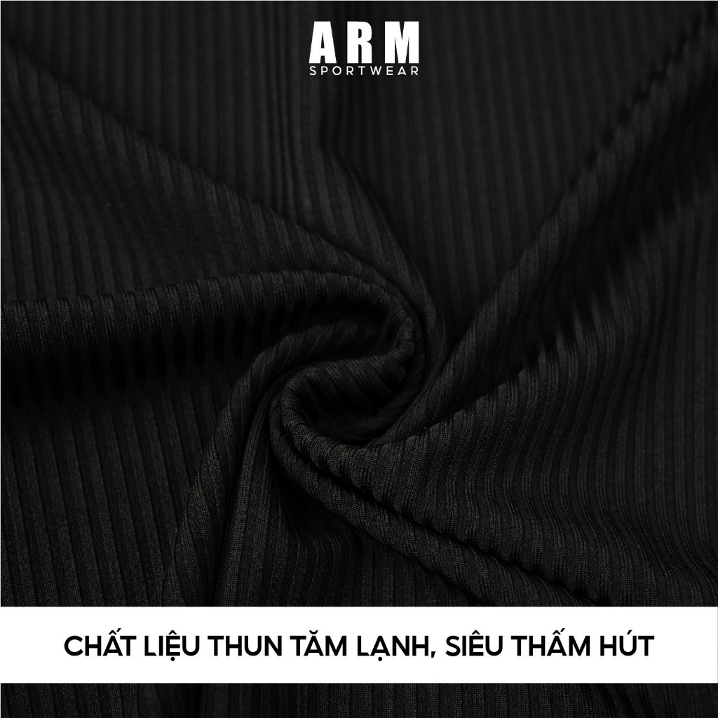Áo Ba Lỗ Thun Tăm ARM, Áo Thun Thể Thao ôm body tập gym, chạy bộ thoáng khí, vận động thoải mái