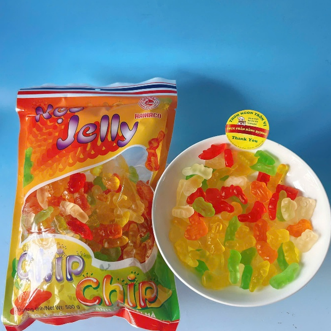 Gói 500g Kẹo Dẻo Chip Chip Mix vị siêu ngon_ăn vặt, food, ngon