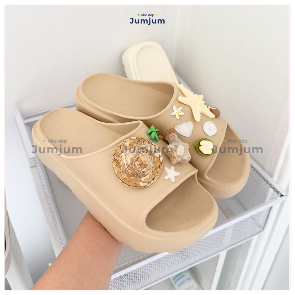 Dép sao biển vỏ sò đi biển đế cao su mềm 4.5 (cm) chống trơn trượt, êm chân kháng nước chống trượt thời trang hiện đại