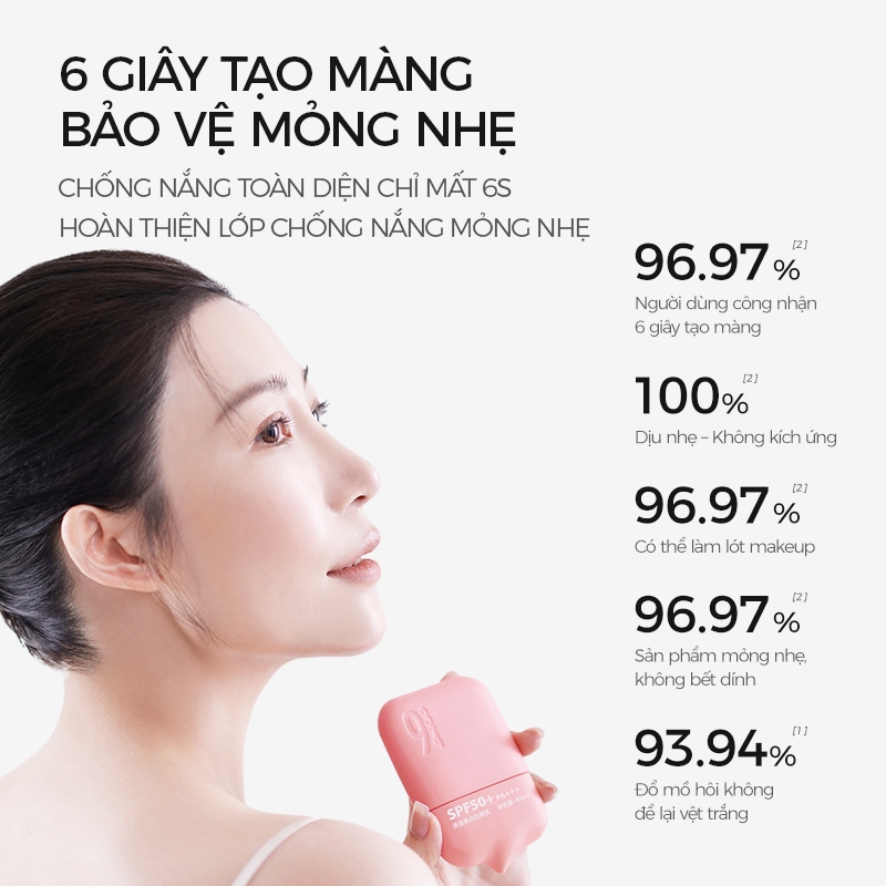 Kem Chống Nắng 934 Có Dưỡng Trắng Mỏng Nhẹ Phù Hợp Mọi Loại Da SPF50+ PA+++ 45ml