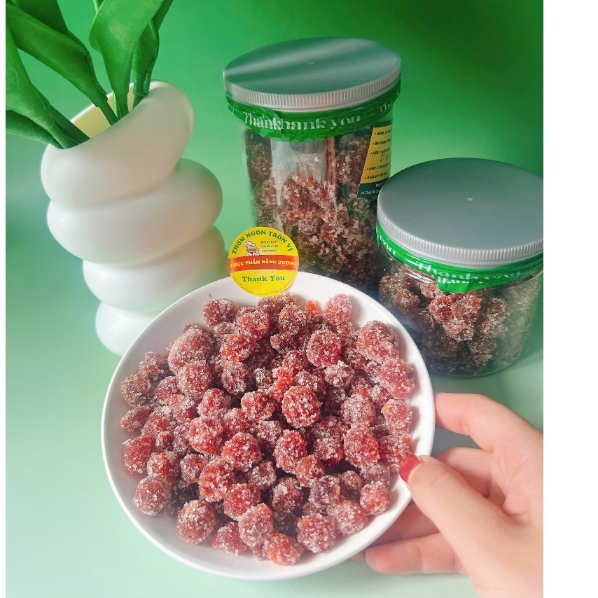 Hộp Mứt chùm ruột Chanh Muối _ăn vặt, food, ngon