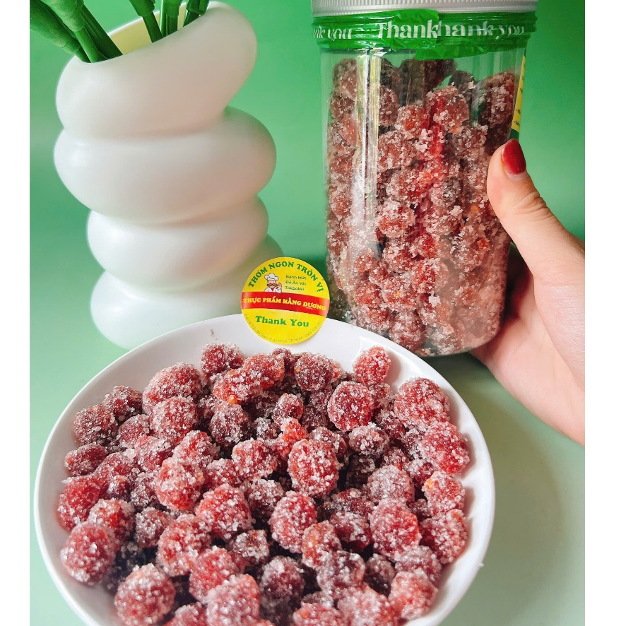 Hộp Mứt chùm ruột Chanh Muối _ăn vặt, food, ngon