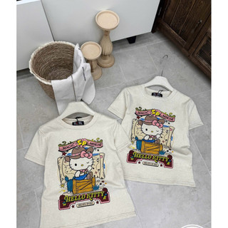 Áo phông cotton cổ tròn hình Hello kitty be form babytee #20508