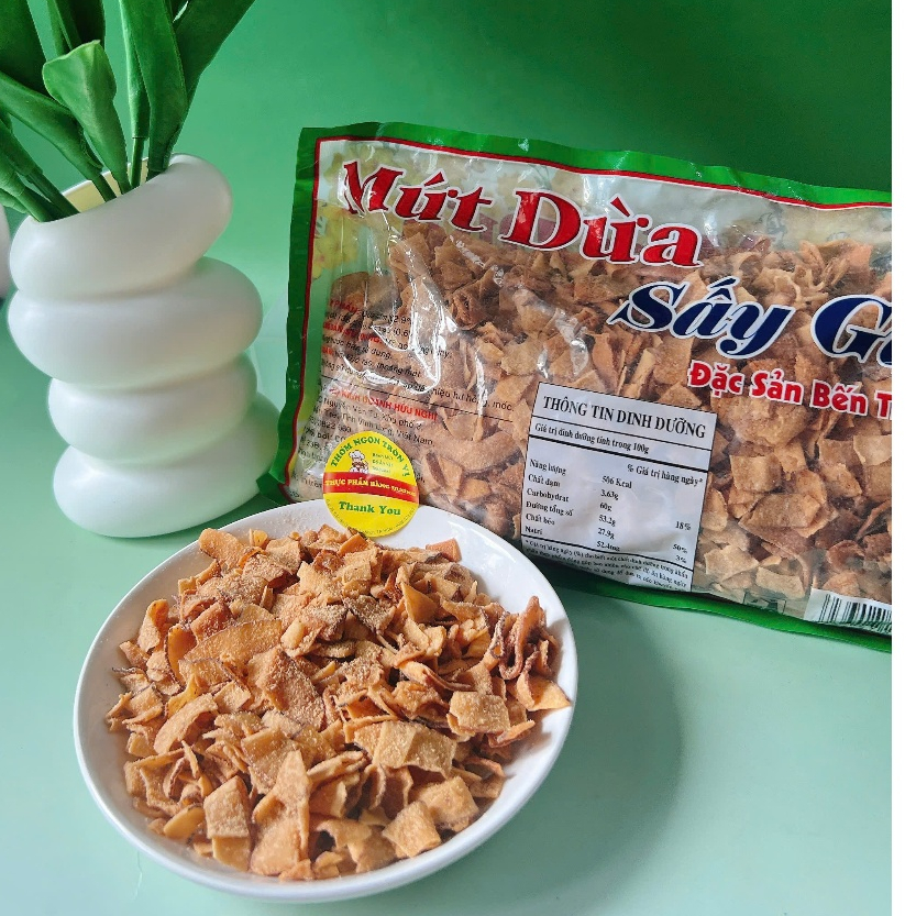 500g Dừa khô sấy giòn, thơm