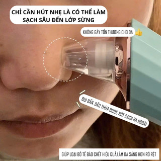 Máy hút mụn đầu đen chuyên nghiệp - Làm sạch sâu, da sáng mịn, giảm dầu nhờn, se khít lỗ chân lông, sạc USB