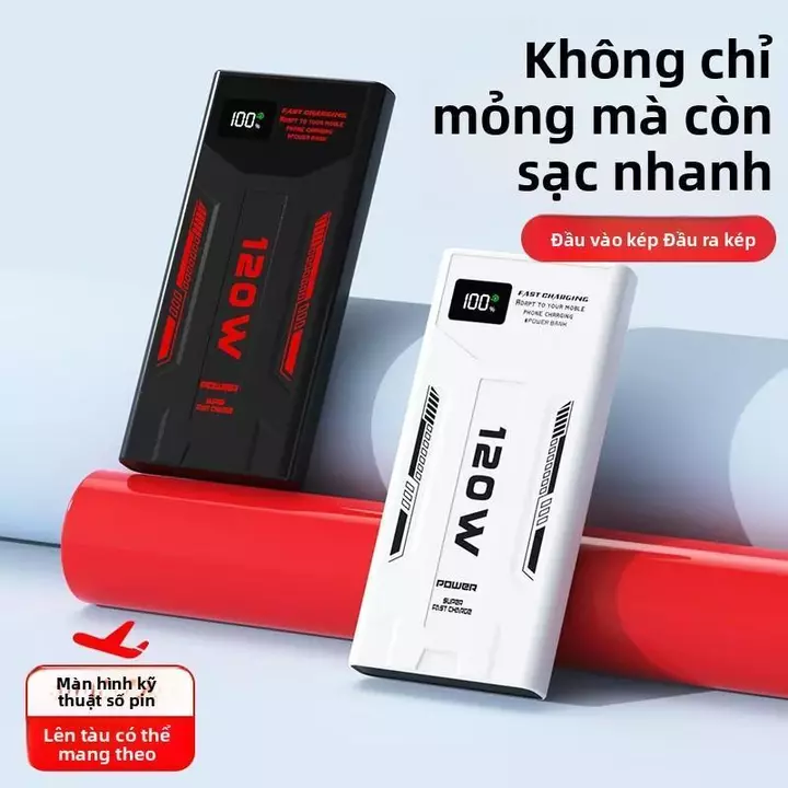 Pin Sạc Dự Phòng 20.000mAh POWER BANK Sạc Nhanh 120W Chuẩn PD Cho Mọi Thiết Bị Pin Sạc Dự Phòng Nhanh Dung Lượng Cao 20.