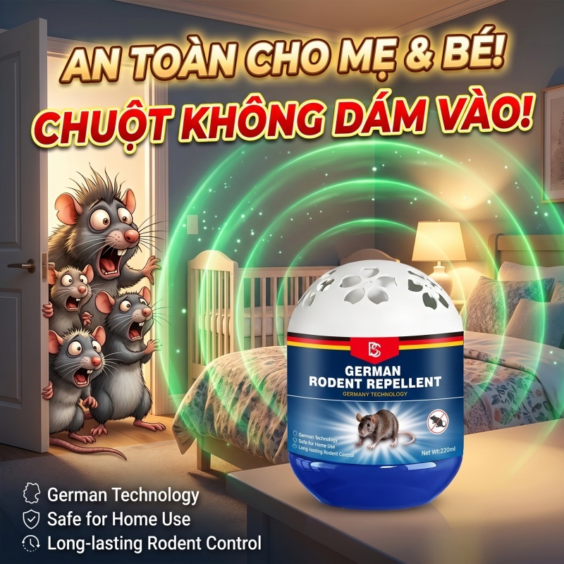 🐭 10 năm không chuột, không côn trùng 🐭 Gel đuổi chuột 150g, diệt chuột hiệu quả, tiêu chuẩn Đức, an toàn, đáng tin cậy