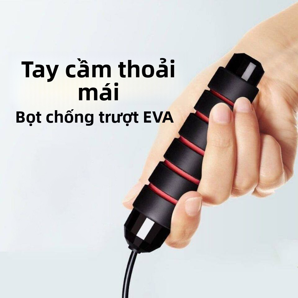 Dây nhảy thể lực đàn hồi 3m lõi thép hỗ trợ luyện tập thể dục, thể thao tiện lợi tại nhà