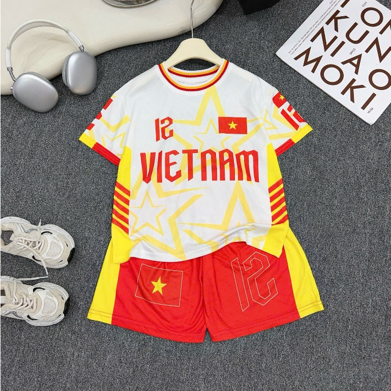 BỘ QUẦN ÁO BONGDA Chất Liệu Thông Hơi, Mềm Mát, Thoáng Khí Cho Bé Trai từ 17-60kg,