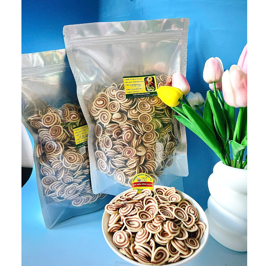 1Kg Bánh Tai Heo Nhí vị đậm đà, Ngon, Giòn/ 500g_ Ăn Vặt, Bánh Tết