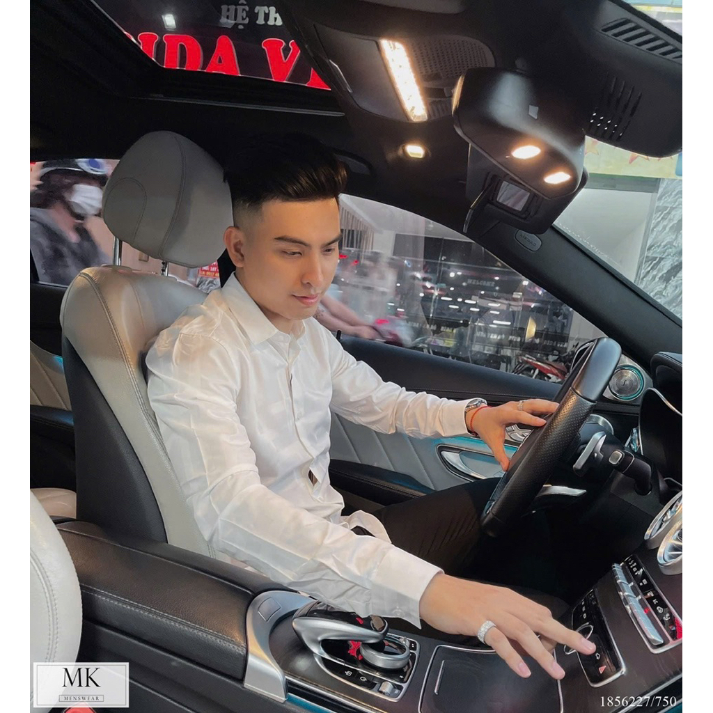 ⚡️[Hight Quality] Áo Sơ Mi Nam Nữ Bu1 White Shirts - Điểm Nhấn Kẻ Mờ Cảm Giác Đơn Giản Sang Trọng Loại 1