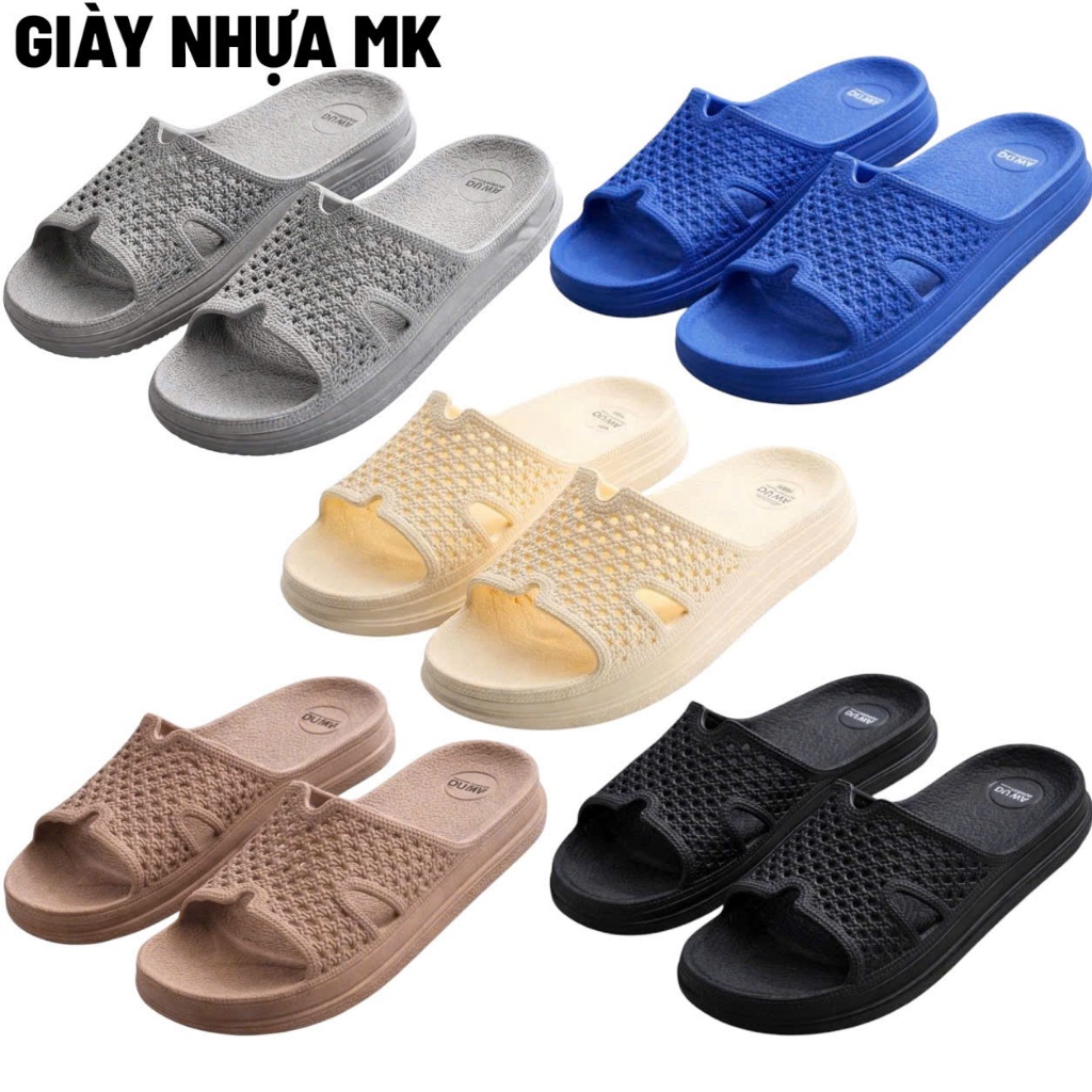 [LÙI 1 SIZE] Dép quai ngang tổ ong nam nữ chất EVA siêu nhẹ dl284, chống trượt, thoáng khí, chống nước đi mưa đi biển