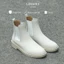 The Diamond Classic Chelsea Boot Nubuck LEMANS CBT88, đế đúc cao su màu Tan hạt kim cương cao 4cm, BH 24 tháng