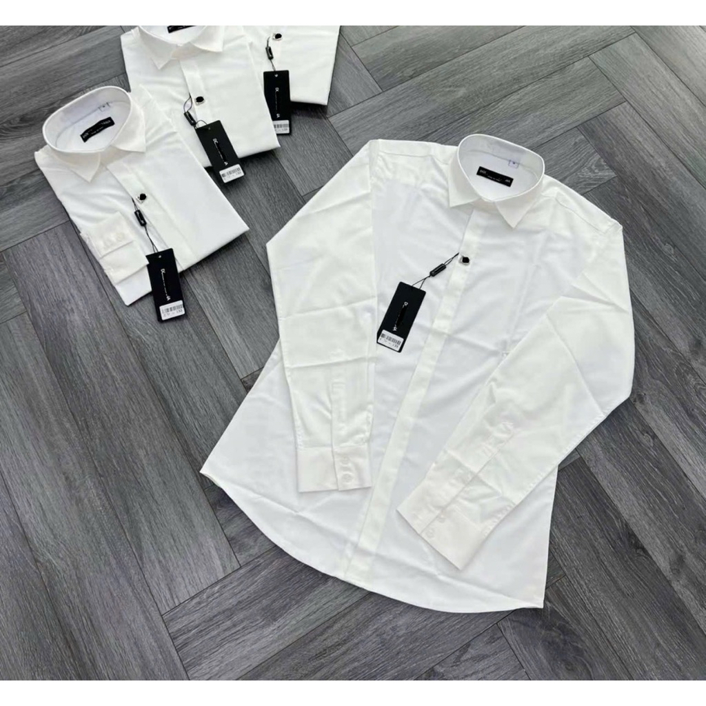 ⚡️[Hight Quality] Áo Sơ Mi Nam D1H Gabb White Shirts - Điểm Nhấn Tag Mini Cao Cấp Thanh Lịch