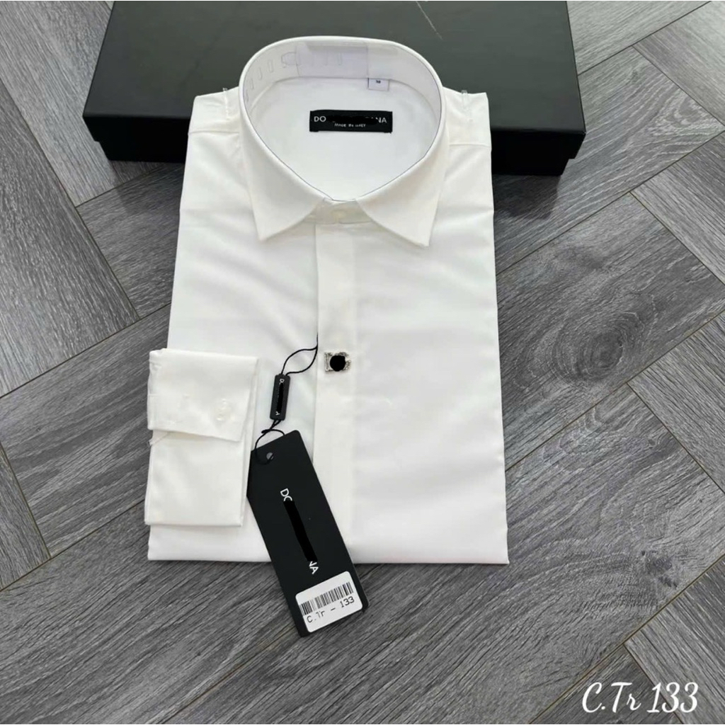 ⚡️[Hight Quality] Áo Sơ Mi Nam D1H Gabb White Shirts - Điểm Nhấn Tag Mini Cao Cấp Thanh Lịch
