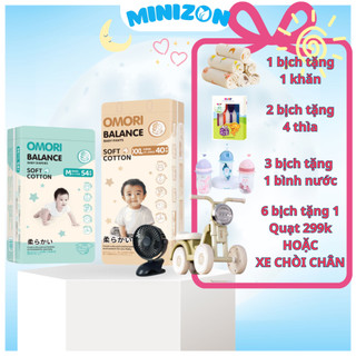 Bỉm quần Omori Balance Nhật Bản siêu mỏng nhẹ, chống hăm - Tã quần thấm hút đủ size cho bé từ 6-20kg