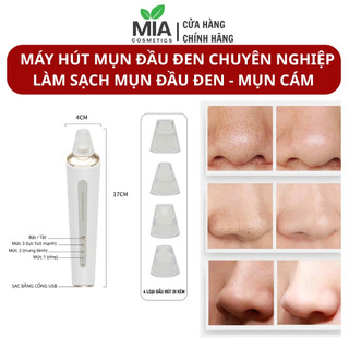 Máy hút mụn đầu đen chuyên nghiệp - Làm sạch sâu, da sáng mịn, giảm dầu nhờn, se khít lỗ chân lông, sạc USB