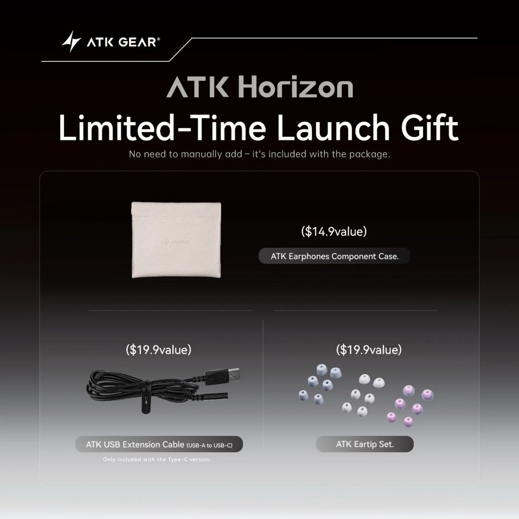 Tai Nghe Nhét Tai In Ear Gaming ATK Horizon DSP | Tích Hợp DSP | Hỗ Trợ WebHub | Chuyên Cho FPS Game | BigBuy360 - bigbuy360.vn
