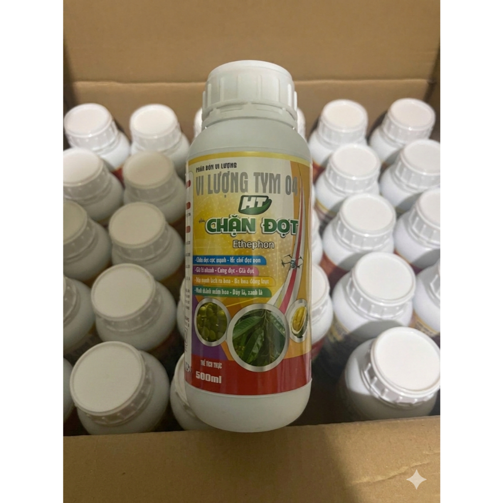 Chặn Đọt Cực Mạnh Ethephon HT 500ml | Ức Chế Đọt Non – Kích Ra Hoa Đồng Loạt – Xử Lý Ra Hoa Sầu Riêng, Xoài, Thanh Long