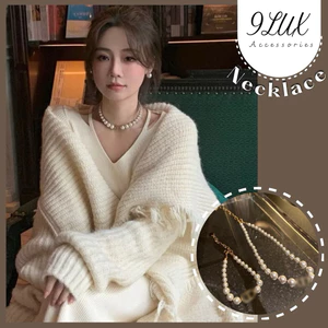 Set Vòng cổ VC134 ngọc trai nhân tạo siêu sang dễ phối đồ , Vòng cổ đính hạt ngọc trai nhân tạo