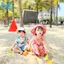 Bộ cài giữa bé trai cộc tay quần đùi kèm mũ Baru BRL001-1
