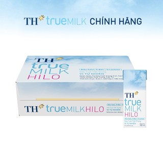 Thùng 48 hộp sữa tươi tiệt trùng TH true MILK HILO vị tự nhiên 180 ml (180 ml x 48)