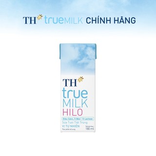 Thùng 48 hộp sữa tươi tiệt trùng TH true MILK HILO vị tự nhiên 180 ml (180 ml x 48)