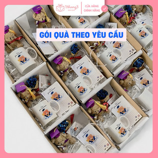 [IN TÊN- ẢNH] Hộp Quà Tốt Nghiệp Cá Nhân Hóa, In Tên + Gấu+Thiệp – Set Quà Tặng Bạn Thân, Người Yêu