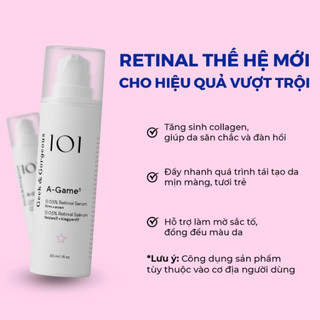Tinh Chất Retinal Geek & Gorgeous A-Game 0.05% / 0.1% Serum Cải Thiện Lão Hóa và Độ Đàn Hồi 30ml