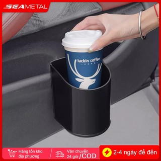 SEAMETAL Cốc Đựng Nước Cửa Xe Ô Tô/Xe Điện Chất Liệu ABS Đa Năng Lắp Đặt Dễ Dàng Lỗ Thoát Nước