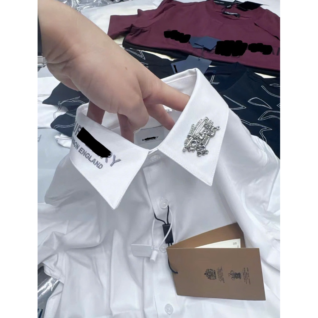 ⚡️[Hight Quality] Áo Sơ Mi Nam Bu1 White Tag Shirt - Điểm Nhấn Phối Cố Đính Cao Cấp Chữ Thêu Loại 1