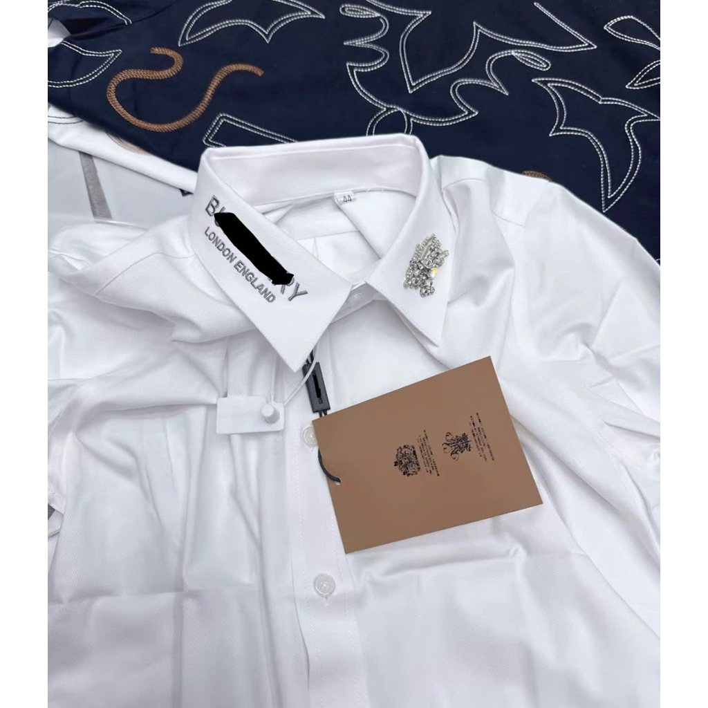 ⚡️[Hight Quality] Áo Sơ Mi Nam Bu1 White Tag Shirt - Điểm Nhấn Phối Cố Đính Cao Cấp Chữ Thêu Loại 1